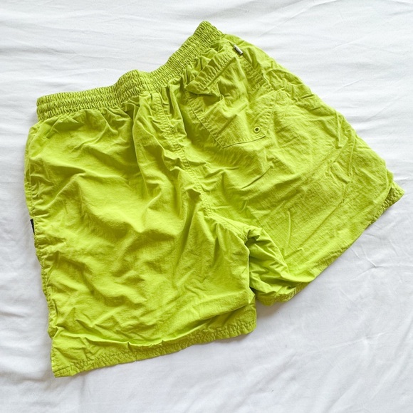 Nike Solid Icon 7" Volley Swim Shorts Neon Green Yellow NESSB635-312 Men L - Picture 2 of 5